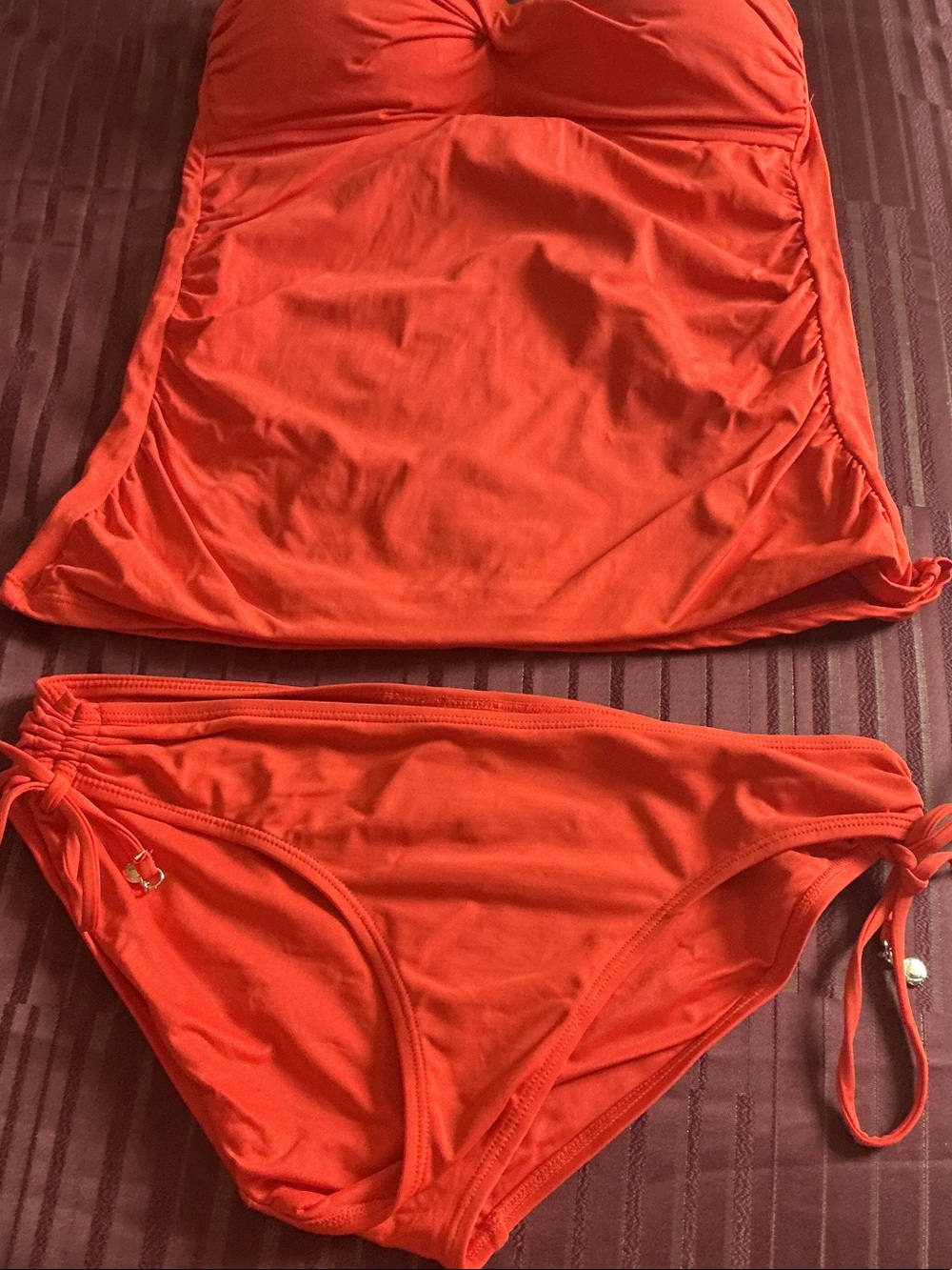 Anne Cole Orange Tankini Set